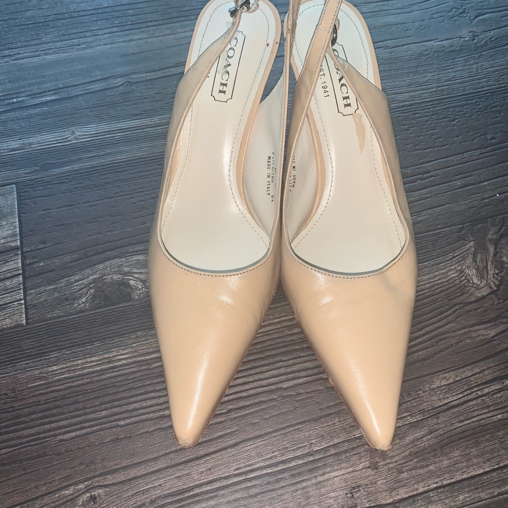 Coach sling back woman’s dress shoes